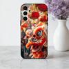 C-китайский L-танец льва Чехол для телефона Для Samsung Galaxy A73,A72,A71,A70,A53,A52,A51,Другие Мягкий черный чехол