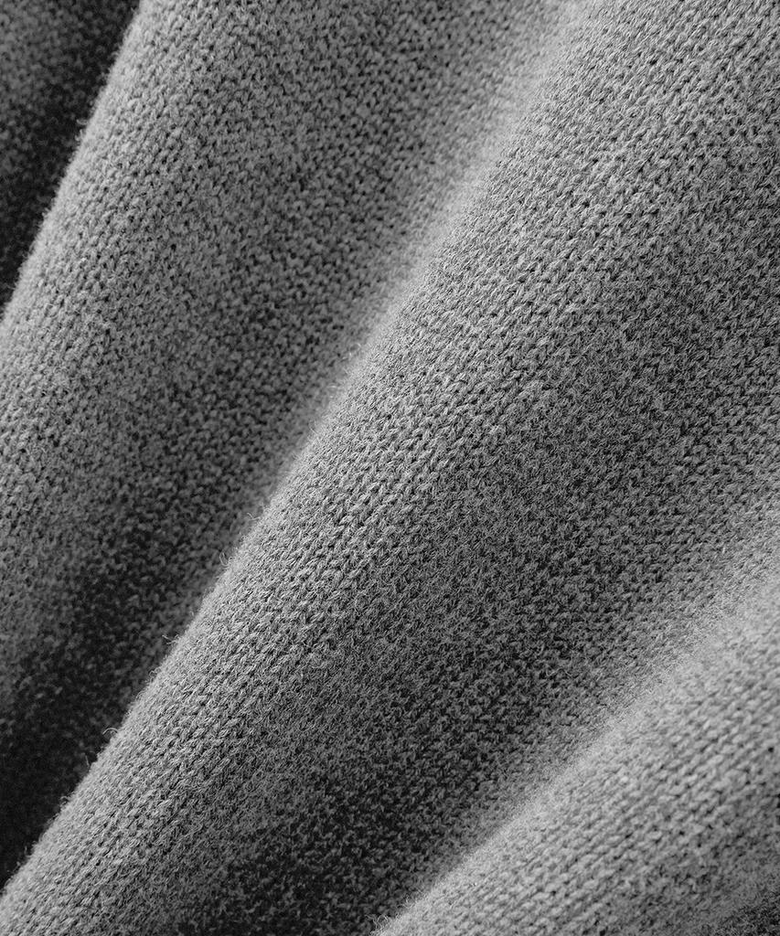 ASP Cotton V-Neck Knit Melange Gray