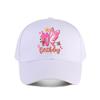 th Birthday Pink Butterfly Crown Glitter Baseball Cap Fashion Unisex Sunhat Womens Outdoor Sports