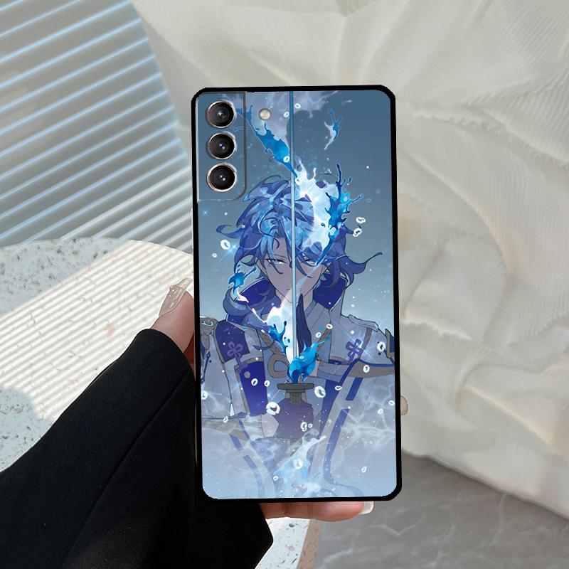 Kamisato Ayato Genshin Impact Funda For Samsung Galaxy S22 Ultra S21 FE S20 FE S8 S9 S10 Plus Note 10 20 S23 Ultra Case