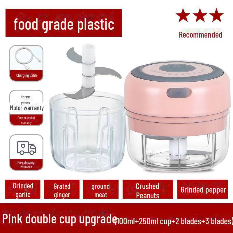 Беспроводная электрическая чесночница и мини-измельчитель