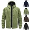 Men'S Loose Jacket Fashionable Multi Pocket Hooded Jacket