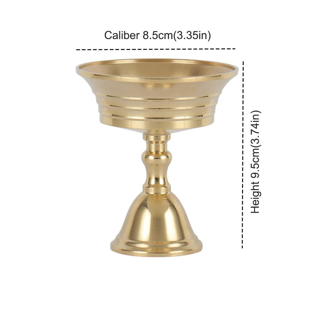 Universal Copper Butter Lamp Holder Golden Multi-Size Candle Holders Long Lamp Candlestick Home Decor