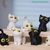 3D-печатные ornaments с большими глазами, мини-статуэтки кошек, миниатюрные милые котята, поделки для микро-ландшафтов, маленькие ornaments, украшение для рабочего стола
