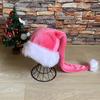 Santa Hat for Adults Unisex Velvet Comfort Extra Thicken Xmas Hat Christmas New Year Festive Party Decorative Holiday Hat