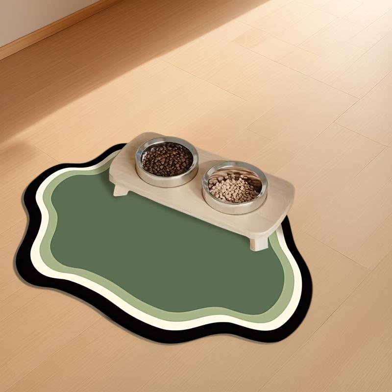 Универсальный нескользящий коврик для кормления кошек - Непротекаемый, Легко моющийся, Прочный силиконовый материал, Идеально подходит для кошек и хранения корма для домашних животных, Прочный коврик для кошек