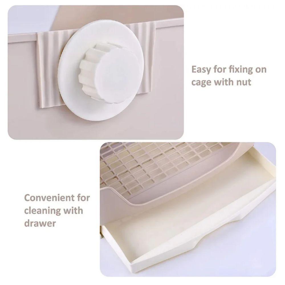 Rectangular Bunny Toilet Large Space Rabbit Corner Toilet Box For Small Animal
