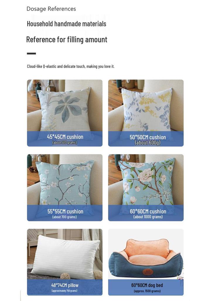High Elastic PP Cotton Pillow Core & Toy Filling