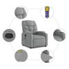 Massage Relax Chair Light Grey Fabric