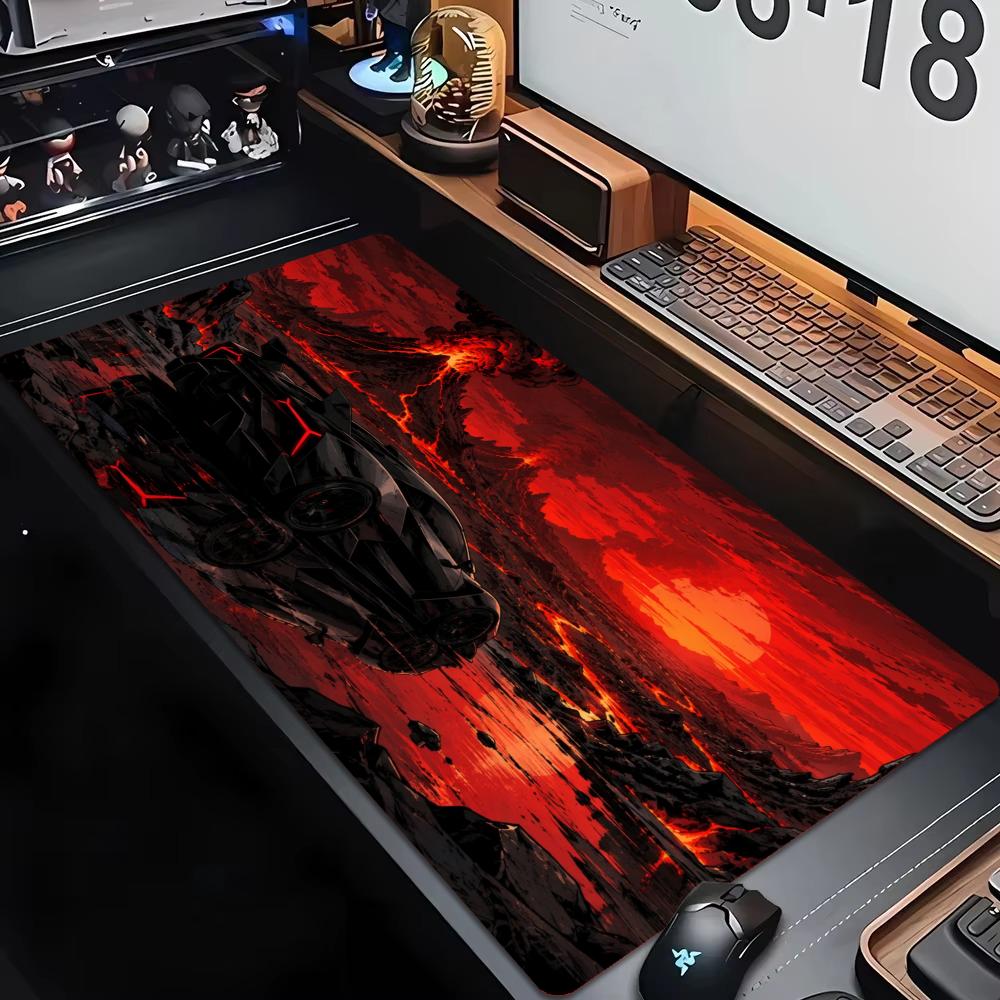 XXL Large Size Desk Mat Overlock Car Scenery Mouse Pad Desktop Keyboard Mat Landscape Series Gaming Office Computer Table Mats