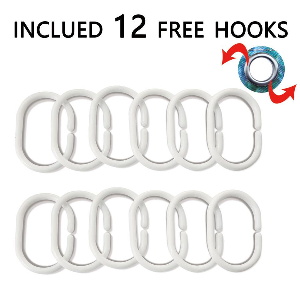 Cat Brushing Teeth Shower Curtain Bathroom Product Waterproof Durable Polyester Fabric Room Decoration Cortinas With 12pcs Hooks