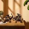 2Pcs Elephant Statue, Figurine Decor, Desk Sculpture Animal for