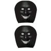 2Pcs Cartoon Car Pillowcase Exaggerated Car Seat Headcover  Halloween Christmas Holiday