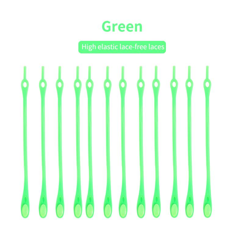 12pcs/Pack Lazy Silicone Shoelaces Round Elastic Shoe Laces Special No Tie Rubber For Sneakers Fit Strap It Is More Convenient To Save Your Time Seed