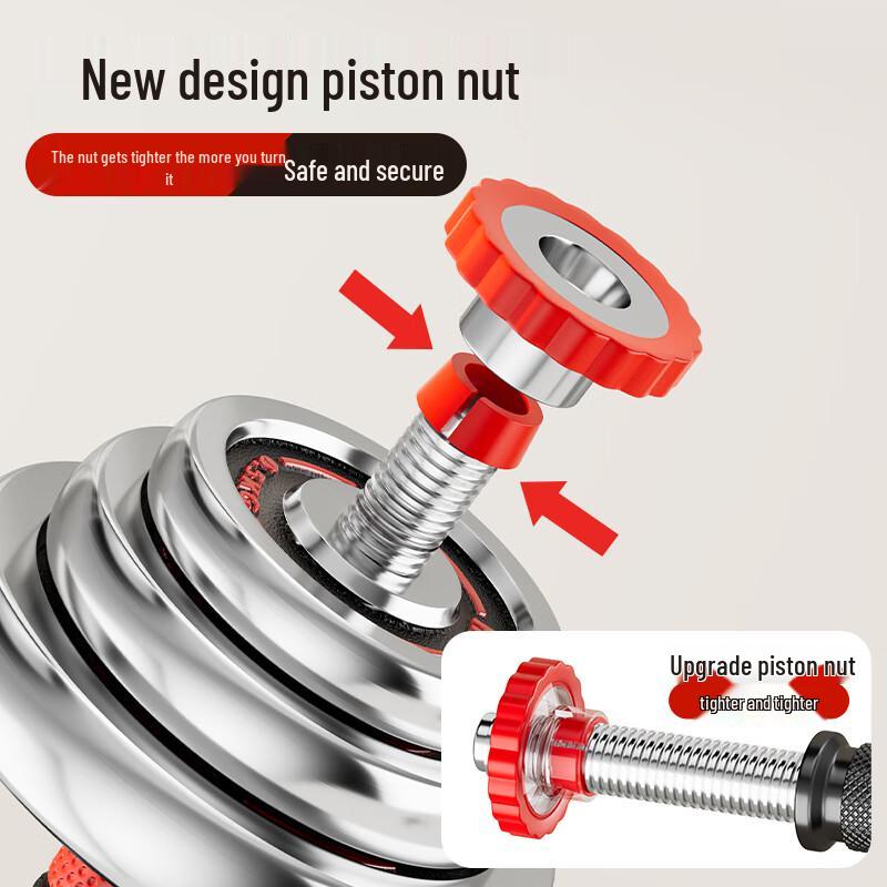 HUAYA Adjustable Electroplated Dumbbell & Barbell Set