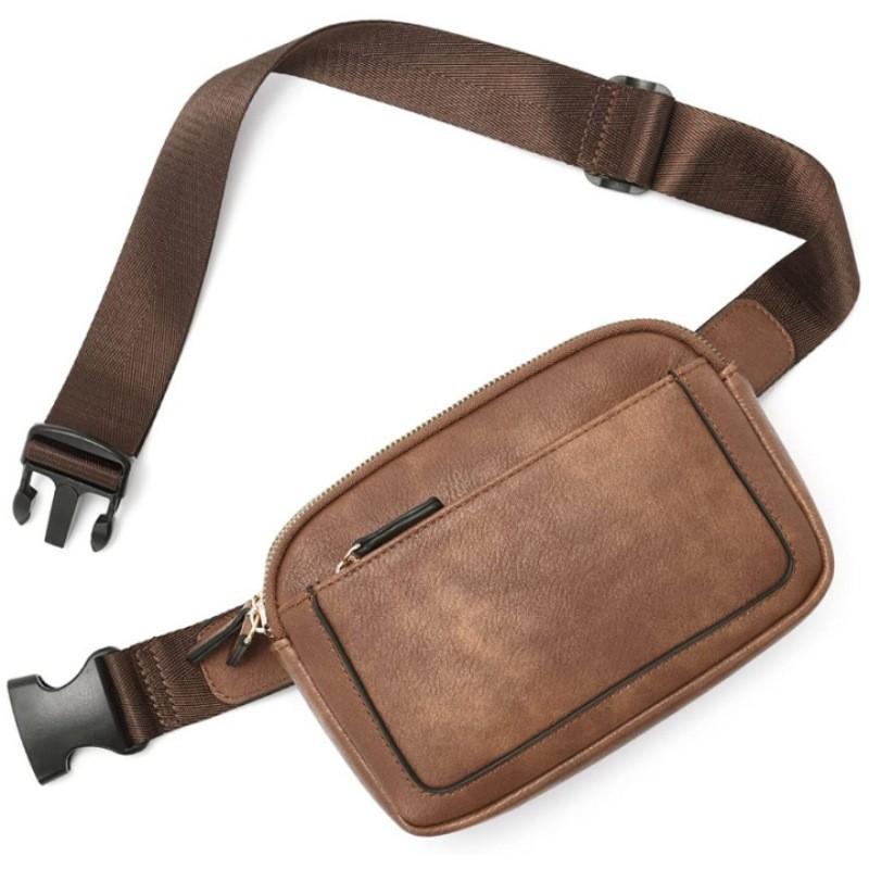 НОВЫЙ Женский поясной кошелек из ПУ Повседневный Crossbody Нагрудная сумка Модный Унисекс Сумка на бедро Дорожная Водонепроницаемая Поясная сумка Спортивная сумка Карман