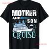 Cruise Trip Mother Son Ship 2024 T Shirt Vintage Washed Casual Homme Stretched Soft Designer Clothes Unisex