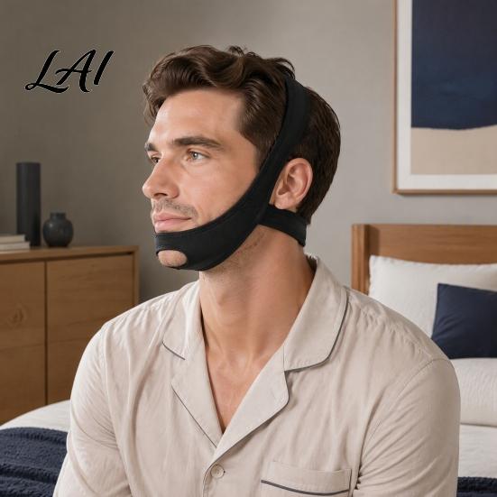 Sleeping Chin Strap Anti Snore for Sleeping Keeping Mouth Closed Adjustable Prevention Gear Breathing Jaw Strap Anti-Snoring Device Kids Adults