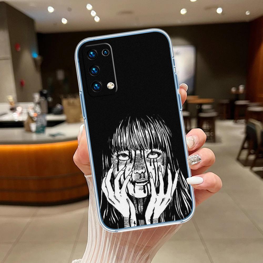 Junji Ito Tomie Transparent Phone Case for Motorola Moto G7 G8 G9 G84 G85 G73 G24 G15 Z2 Play Power Plus