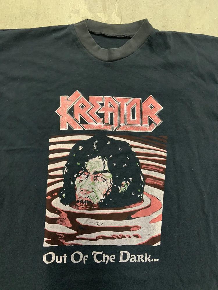 Kreator Футболка Черная Хлопок Полный Размер Унисекс S-5XL Vk32