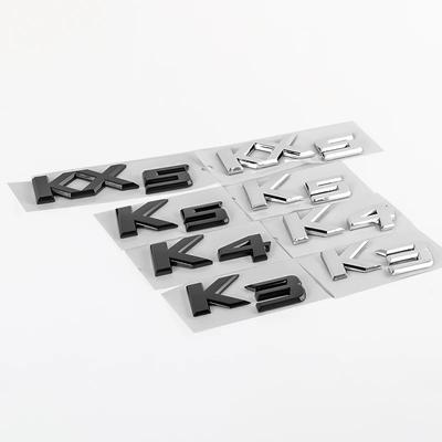 3D ABS K3 K4 K5 KX5 Буквенный значок Автомобильный задний значок Наклейка Декор заднего багажника Для Ceed Soul Sorento Rio Sportage Picanto