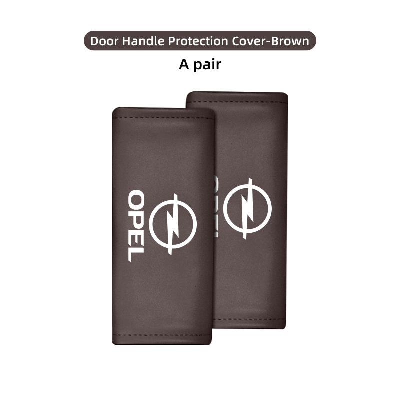 For Opel Car Inner Door Armrest Pull Handle Non-slip Protective Cover Insignia Corsa Zafira Mokka Grandland Antara Ampera  WA6