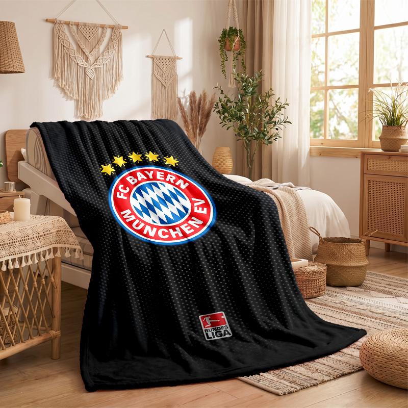 Bayern Munich Print Flannel Blanket Soft Warm Sofa Bed Throw Blanket For Home Office Bedroom