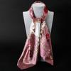 Spring/Summer New Women'S Silk Scarf 90 * 90cm Simulated Silk Twill Square Scarf Fashion Printed Large Square Scarf Professional Scarf