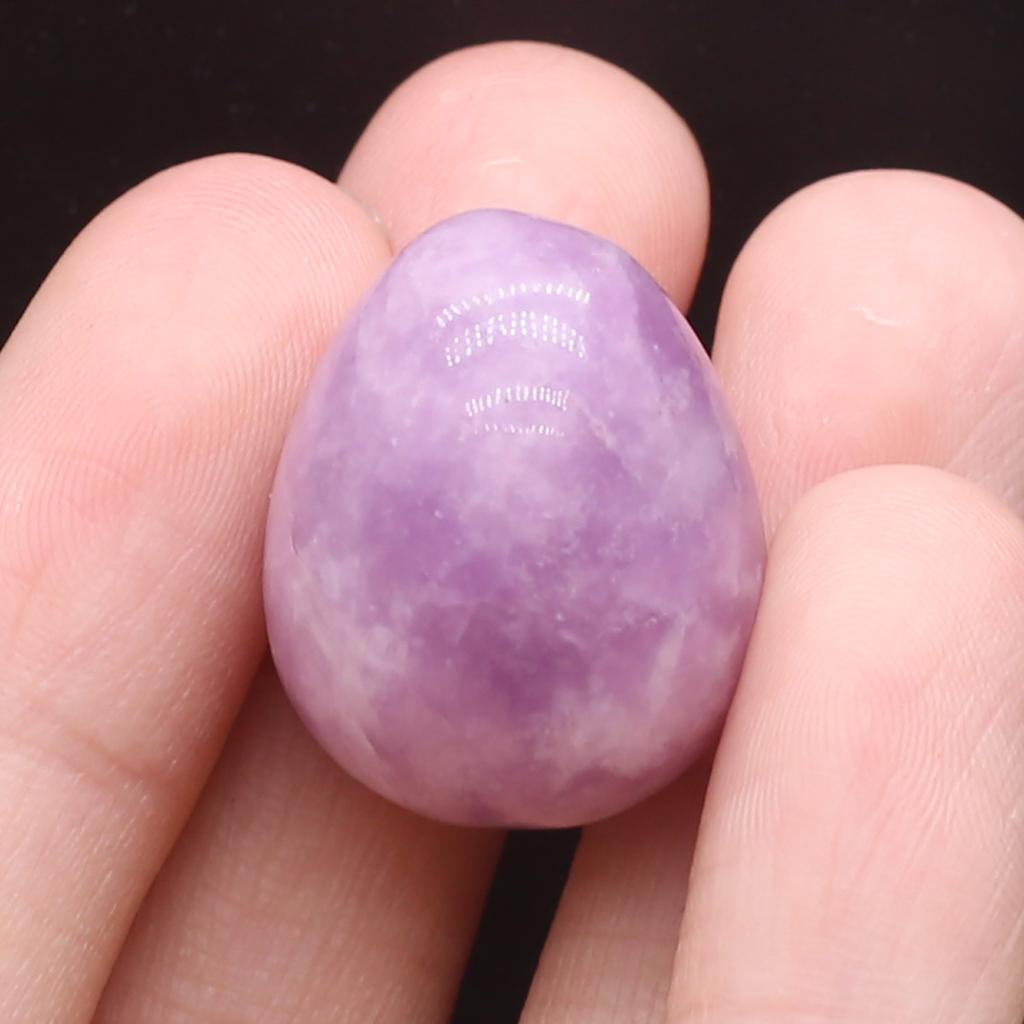 Natural Stone Ornament Egg Shape Crystal Rose Quartz Amethyst Agate Sodalite Opal Yellow Jade Home Decoration Decor Jewelry 17×22 Mm