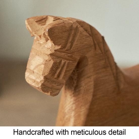 Деревянная фигурка лошадки-качалки, винтажная маленькая скульптура лошади, настольное украшение для свадеб, детских праздников, вечеринок, домашнего декора