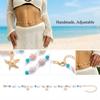 Boho Colorful Beads Waist Chain for Women Fashion Starfish Shell Crystal Belly Chain Summer Beach Sexy Bikini Body Jewelry