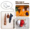 Hat Hooks For Wall No Punching Hat Hanger Anti-Slip Adhesive Hooks For Bedroom Bathroom Kitchen Laundry Entryway Wall Door