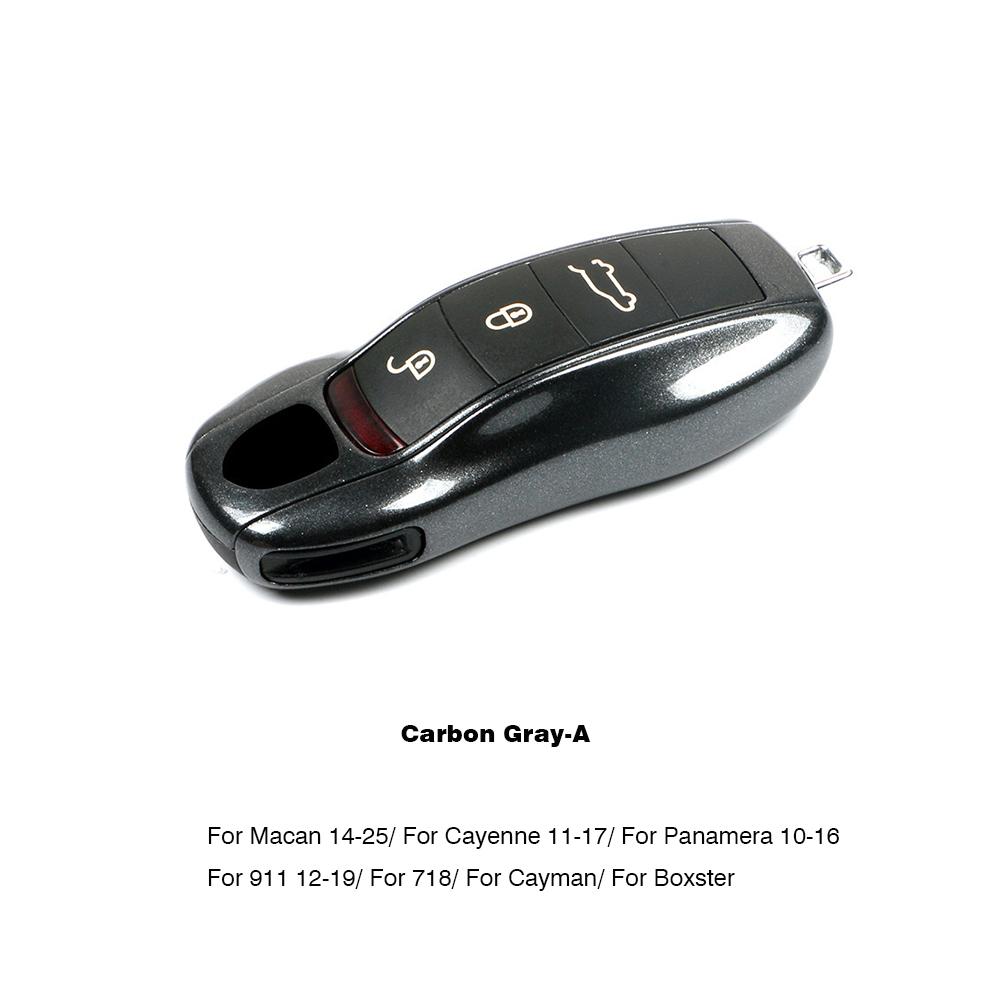 UZAI1 For Porsche Panamera Cayenne Macan 718 Cayman Boxster 911 Taycan Car 92 Personalized Key Case Protective Shell Remote Fob Cover
