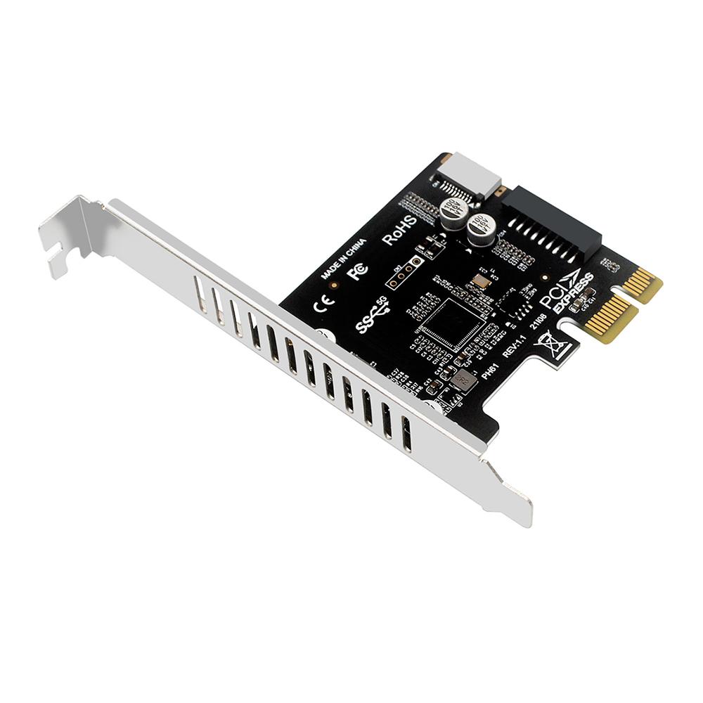 Карта расширения PCIE на USB 3.0 5 Гбит/с Тип E Конвертер Передняя панель PCI-Express 1x 4X 8X 16X на 19P 20 PIN Тип C Адаптер для установки