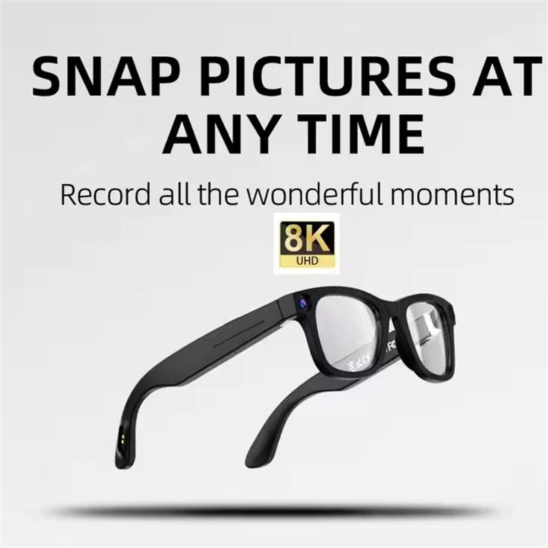 G300 Smart AI Glasses 800W Pixel AI Shooting Camera HD Photo Video Voice Call Translation Waterproof Bluetooth Glasses