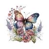 1pc Beautiful Lotus Butterfly Toilet Sticker Bathroom Toilet Cover Decorative Sticker Waterproof Self Adhesive