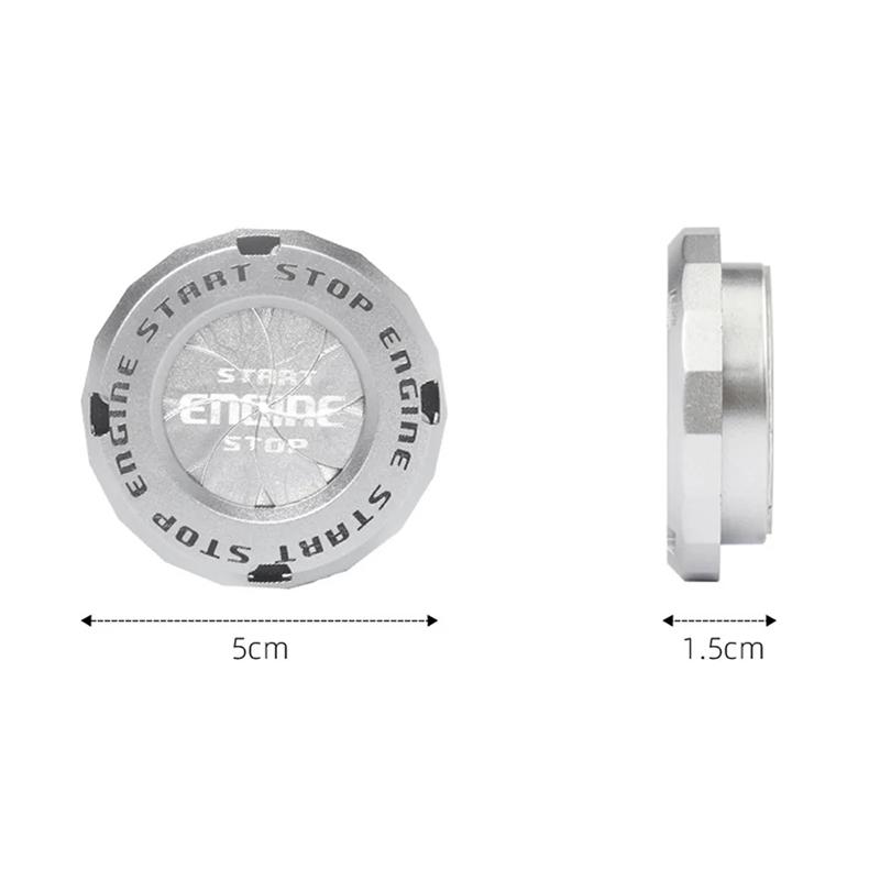 Car Moto Engine Start Stop Button Cover Ignition Switch Blade-type Rotatable Protection Cap Interior Decoration Decor Sticker