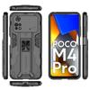 Для Xiaomi Poco M4 Pro 4G чехол магнитный автомобильный держатель подставка бронированный чехол для Poko Poxo Little M 4 Pro M4Pro 4Pro защитный чехол для камеры