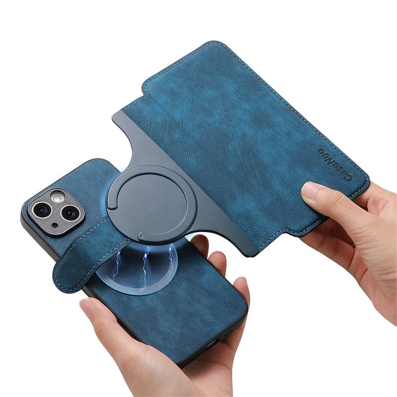 2 in 1 Magnetic Flip Leather Case for IPhone 17 Air 16 E 15 14 13 12 Pro Max Plus 17Air 16E Magsafe Mag Safe Card Wallet Cover