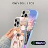Чехол для телефона Angel Mahiru Shina для iPhone 17 16 15 14 13 12 11 X XR XS Air Pro Max Plus Цветной Серебристый Чехол MagSafe