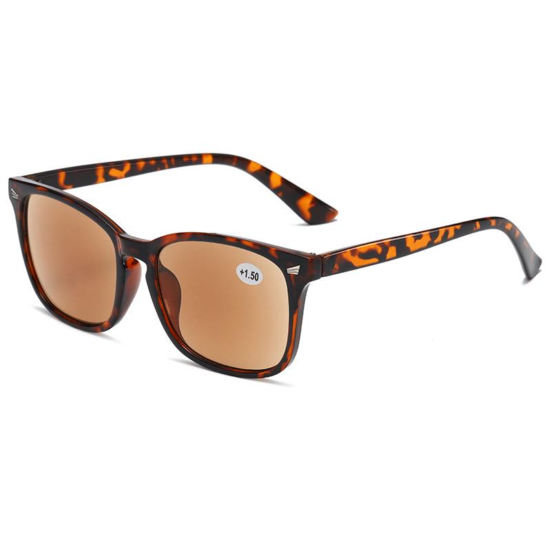 Солнцезащитные очки для чтения с HD-линзами серого цвета и защитой от УФ - Классический стиль с заклепками