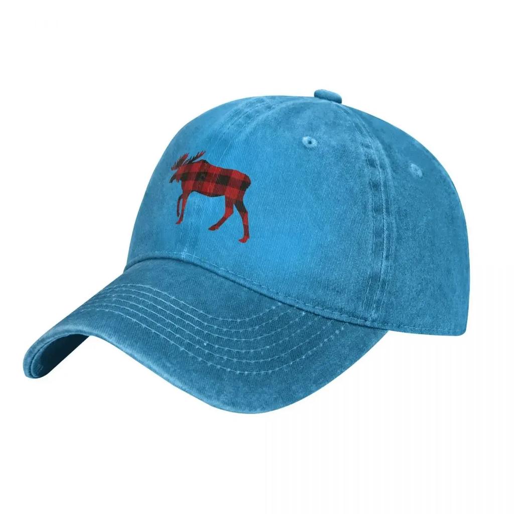 Бейсболка в клетку Buffalo, стираная, Moose Lumberjack, забавная кепка дальнобойщика, весенняя мужская бейсболка с логотипом для спортзала