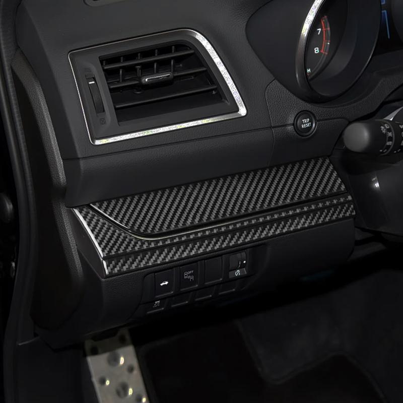 For Subaru Outback Legacy 2015-2017 Real Carbon Fiber Stickers Driver’s side Panel Cover Car Accessories Interior decorative