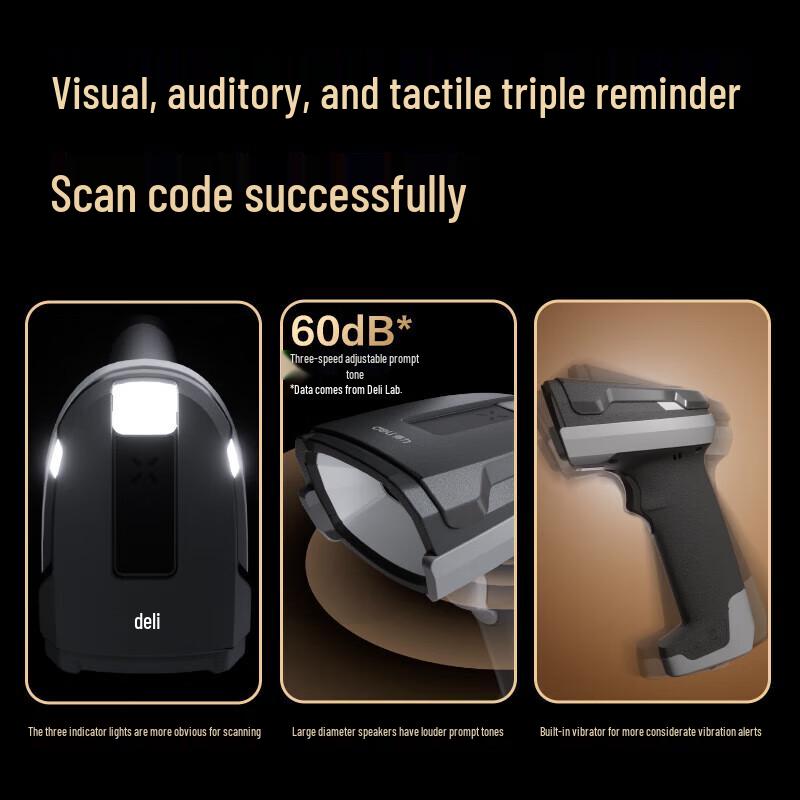 Deli AA718 Industrial Wired Barcode Scanner