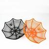 Halloween Spider Web Fruit Plate Big Spider Candy Fruit Basket Home Festival Halloween Plastic Decorative Plate Bar Decoration