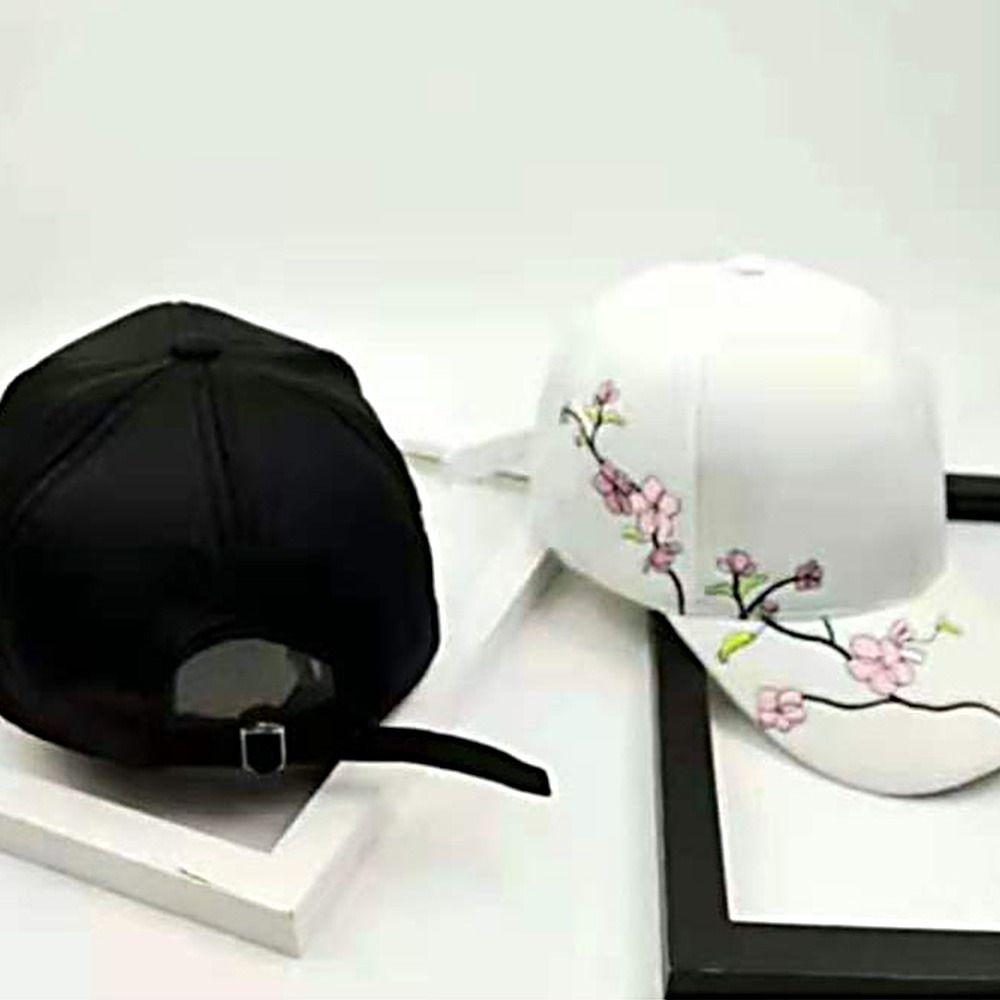 Уличная ретро вышивка сливы шляпа от солнца бейсболки козырьки шляпа для прогулок
