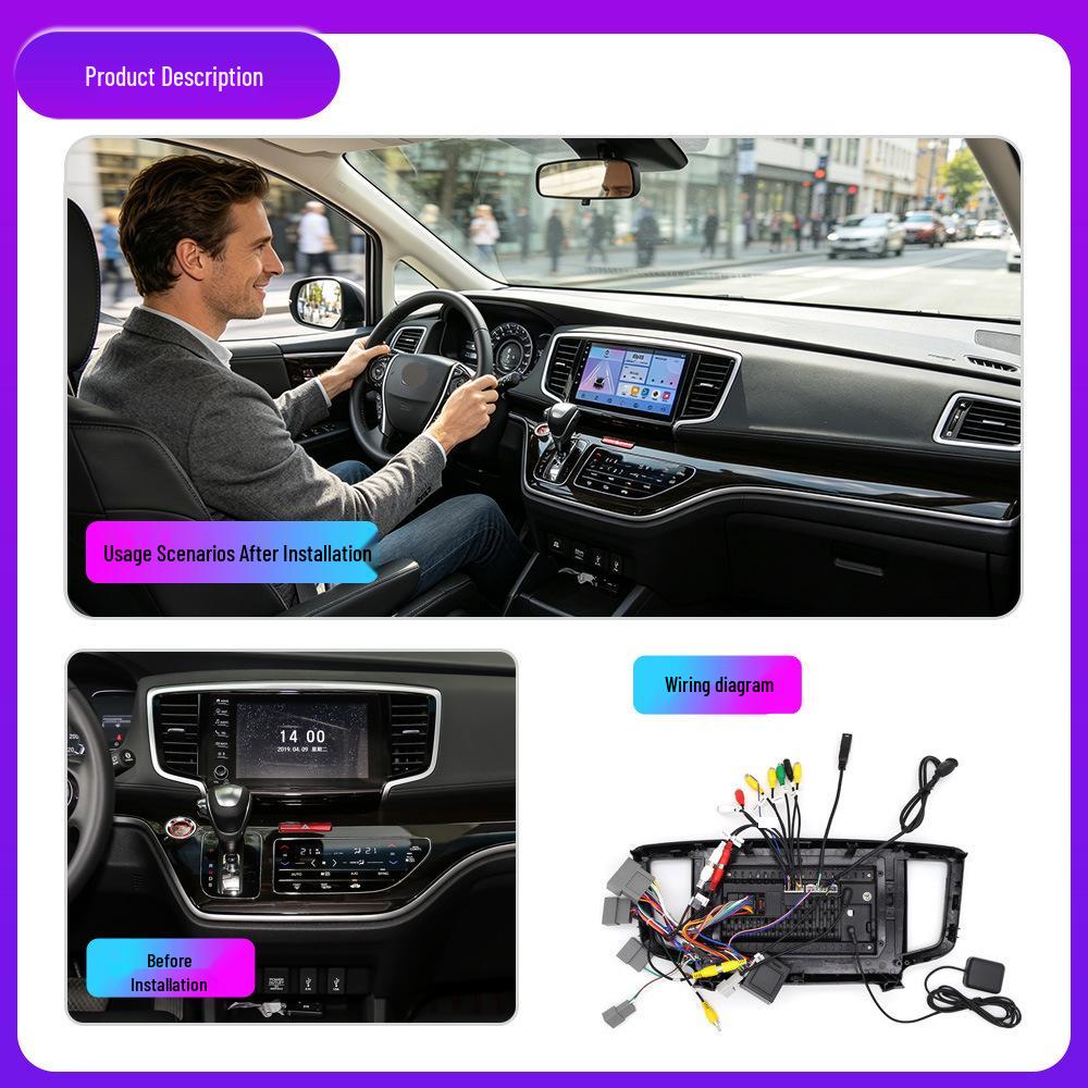 Honda Odyssey 15-го поколения Android GPS-навигация и медиасистема для заднего вида