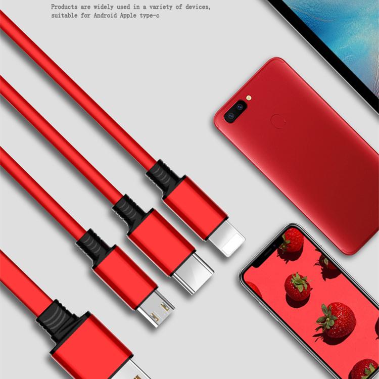 Зарядный кабель 3 в 1, выдвижной зарядный USB-кабель 2,5 А, быстрая зарядка для XiaoMi HuaWei Samsung, портативный зарядный кабель Micro Type-C