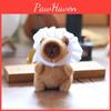 Capybara Keychain Plush Stuffed  With Pp Cotton Short Plush Backpack Decor Gift