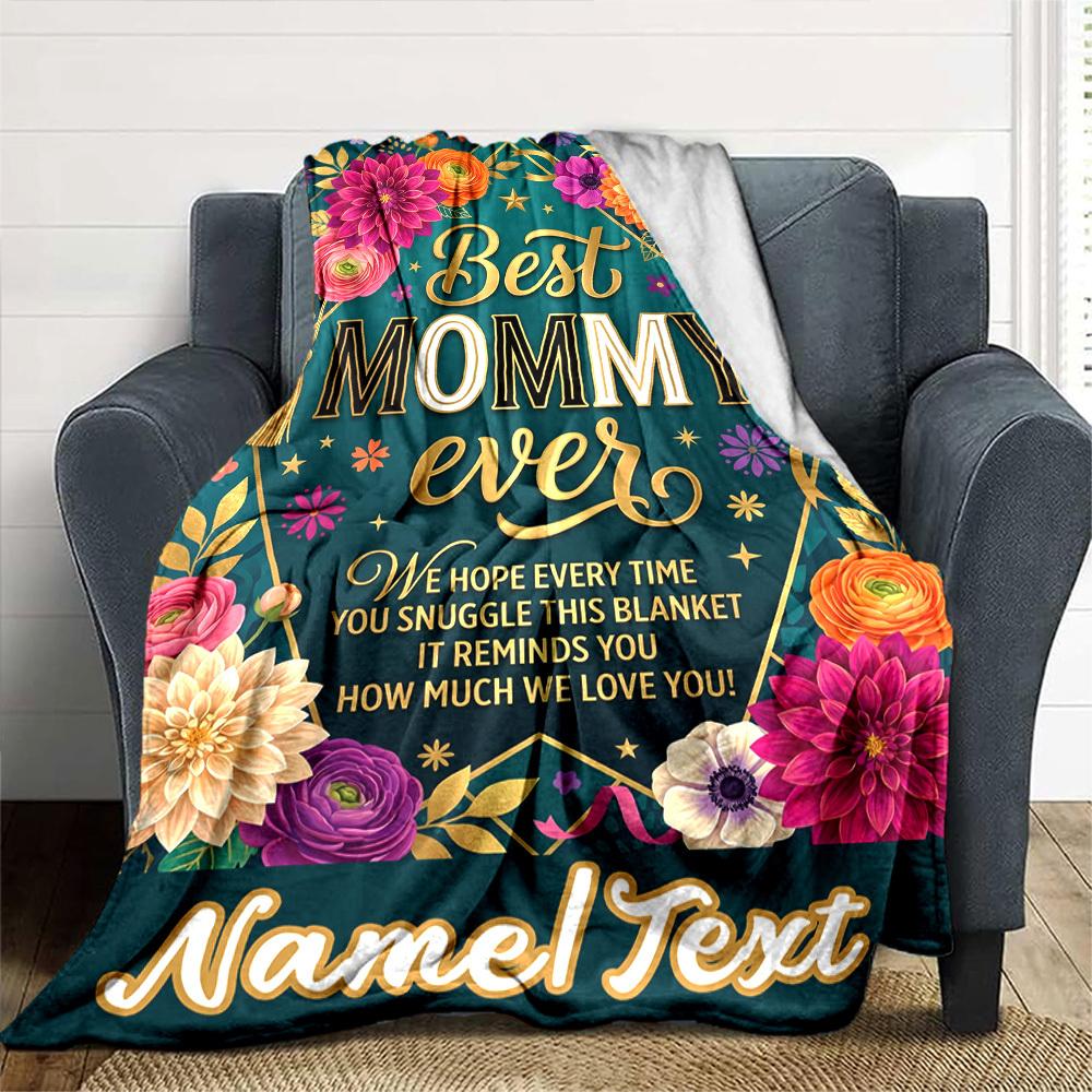Love You Happy Mother'S Day Cozy Blanket Soft Warm Cozy Perfect For Sofa Couch Office Bed Picnics Four Seasons Universal Cozy Home Lovers Birthday